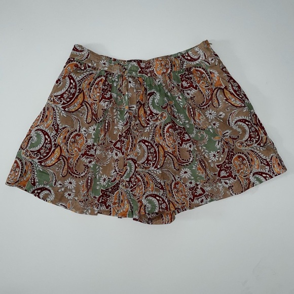 New MANGO Paisley Print Cotton Short Size Small - Picture 4 of 9